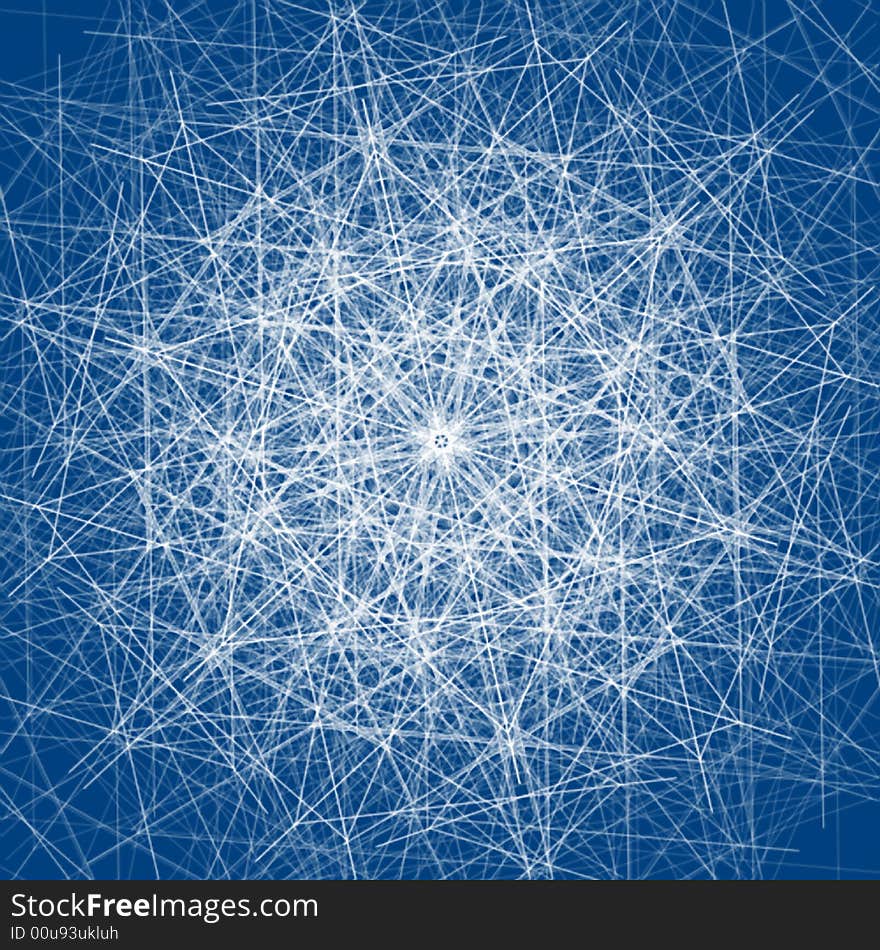 an abstract fractal, computer generated