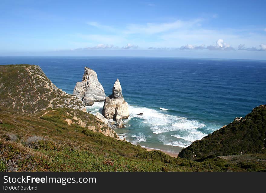 Portuguese coastline - ursa's beach - wild nature