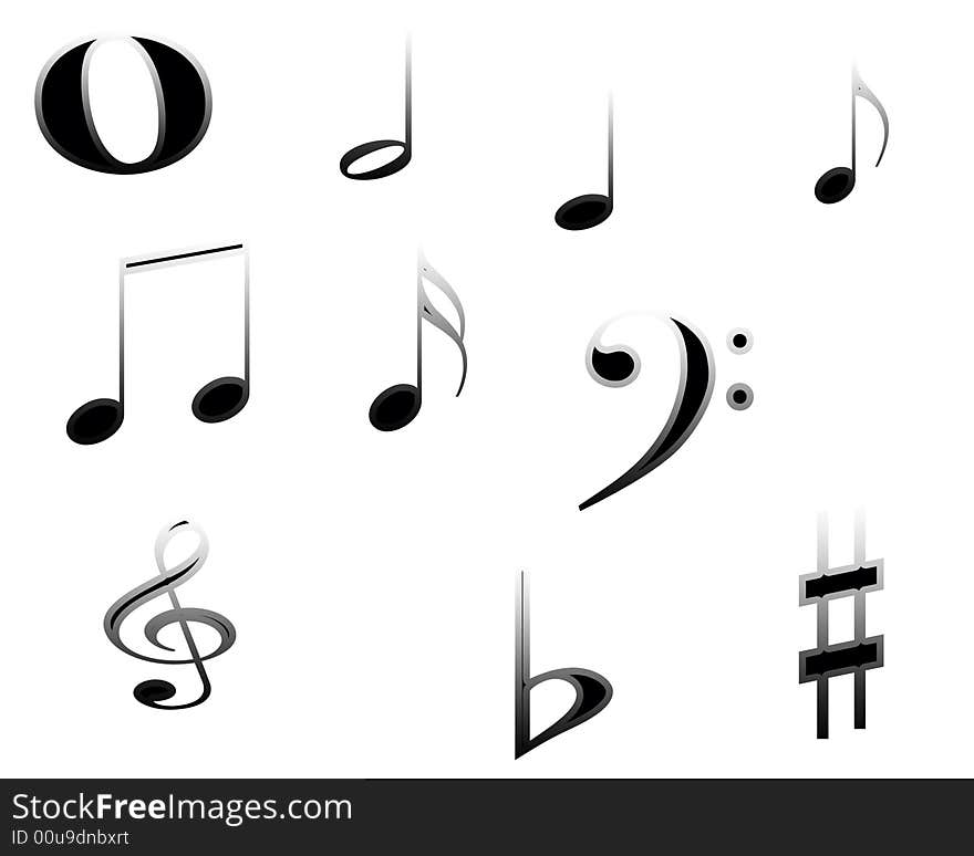 Excellently designs musical notes from KCDesigns