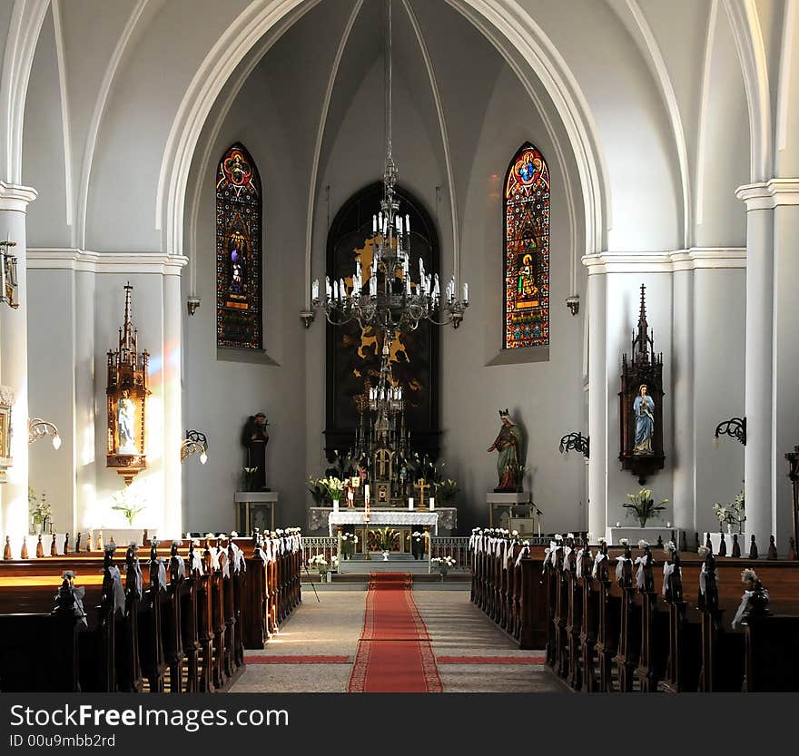 Inside A Church