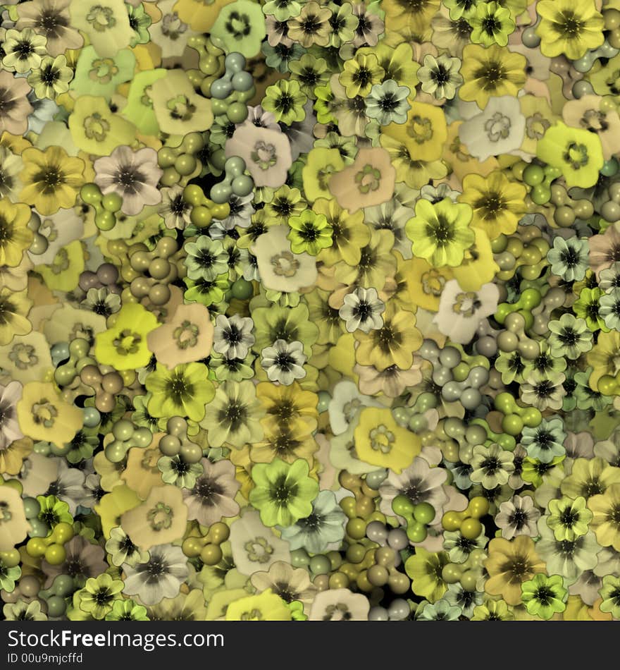 Abstract floral background, computer generated. Abstract floral background, computer generated