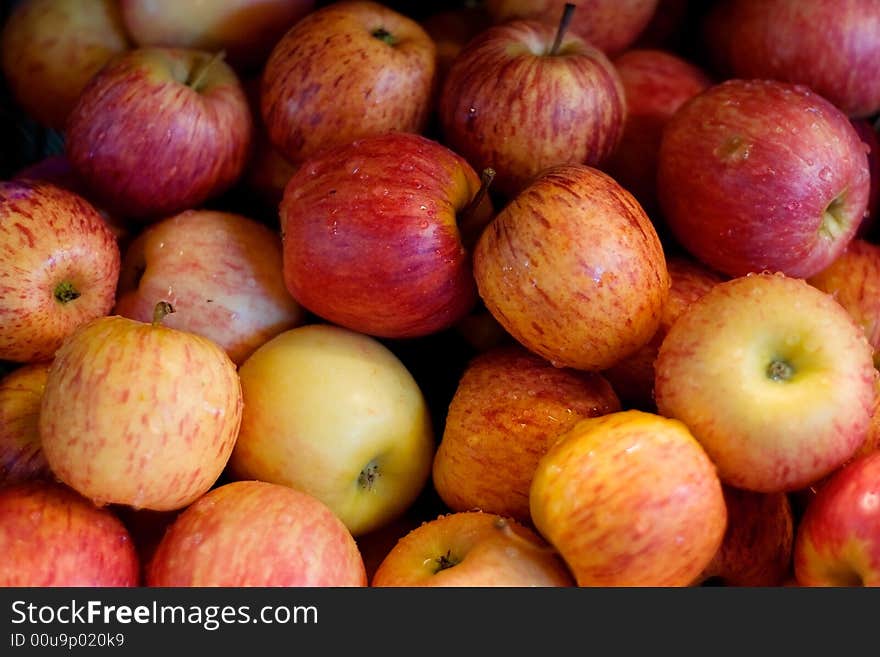 Red apples with shallow depth of view. Red apples with shallow depth of view