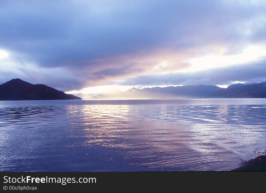 Lugu Lake in west of China. Lugu Lake in west of China