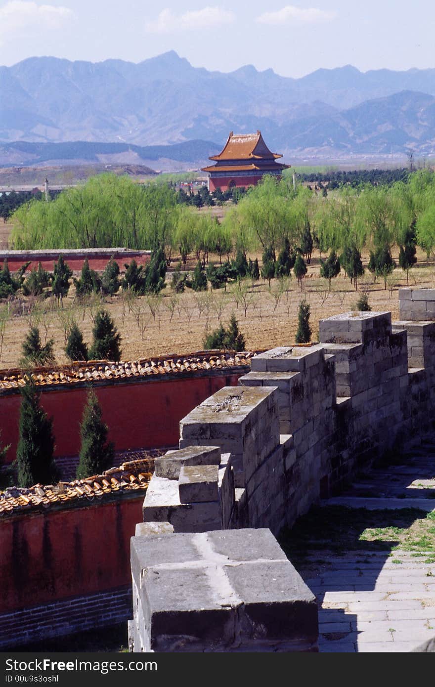 springtime of the qing west tombs, china. springtime of the qing west tombs, china.