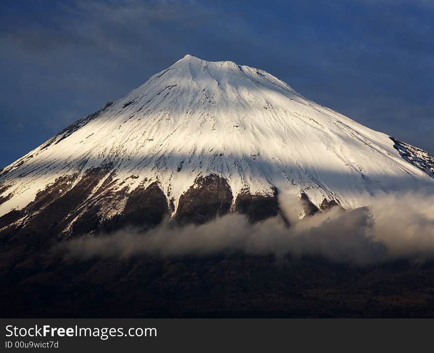 Shade of cloud at Mt fuji. Shade of cloud at Mt fuji