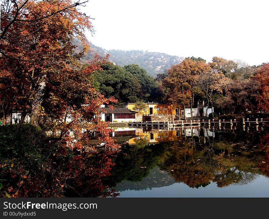 TianPing mountain in autumn