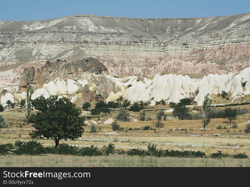 Goreme, capadoccia, turkey - geomorphology, asia. Goreme, capadoccia, turkey - geomorphology, asia