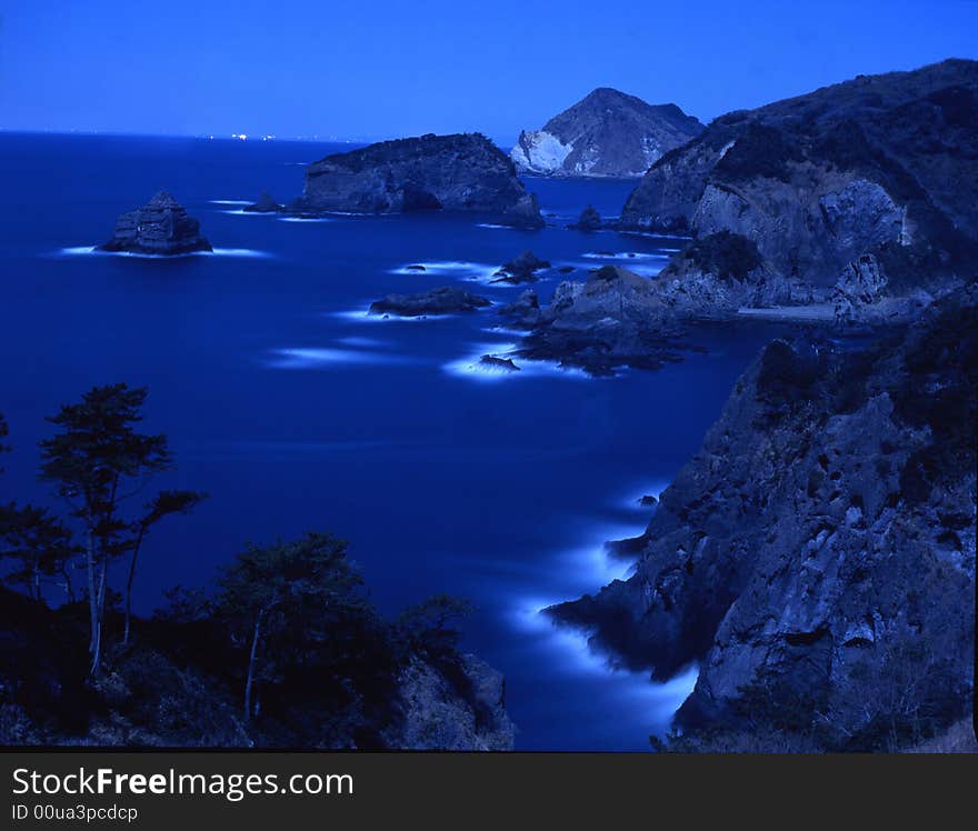 Moon light serenade in west Izu. Moon light serenade in west Izu