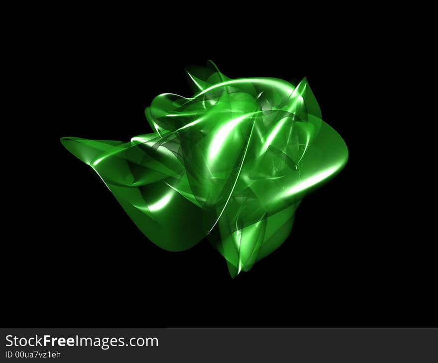 Abstract green shape for background