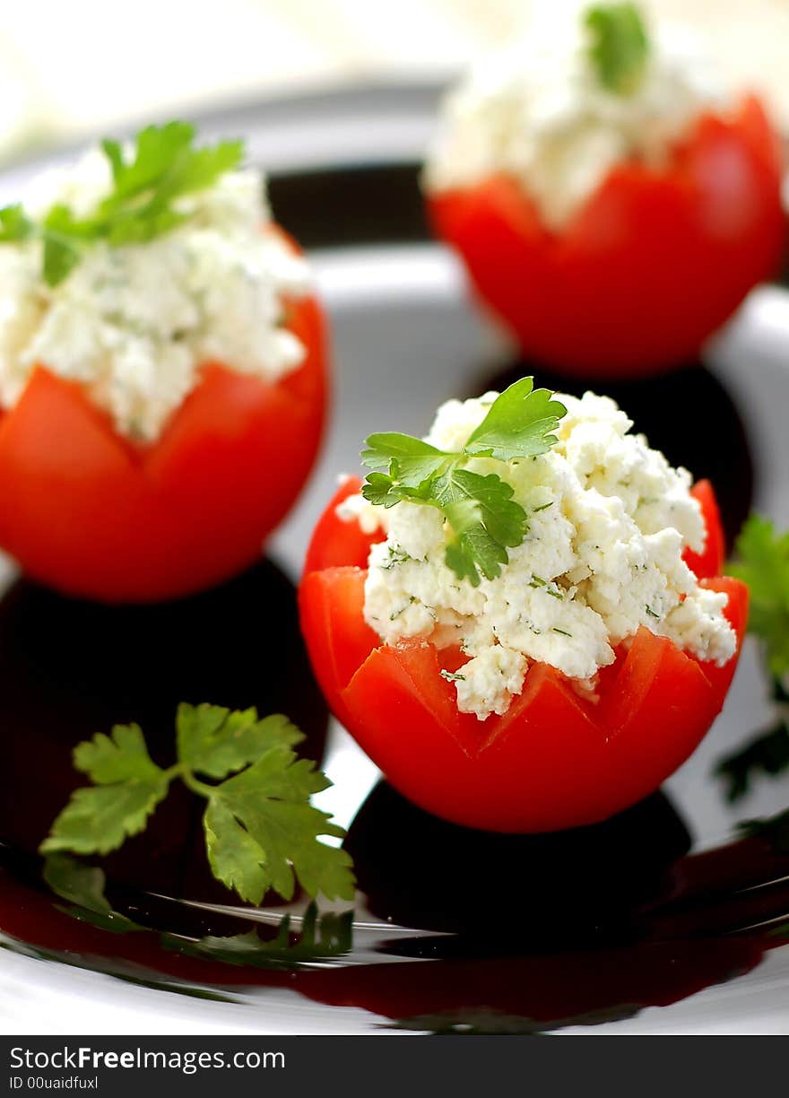 Tomatoes Stuffed with Feta