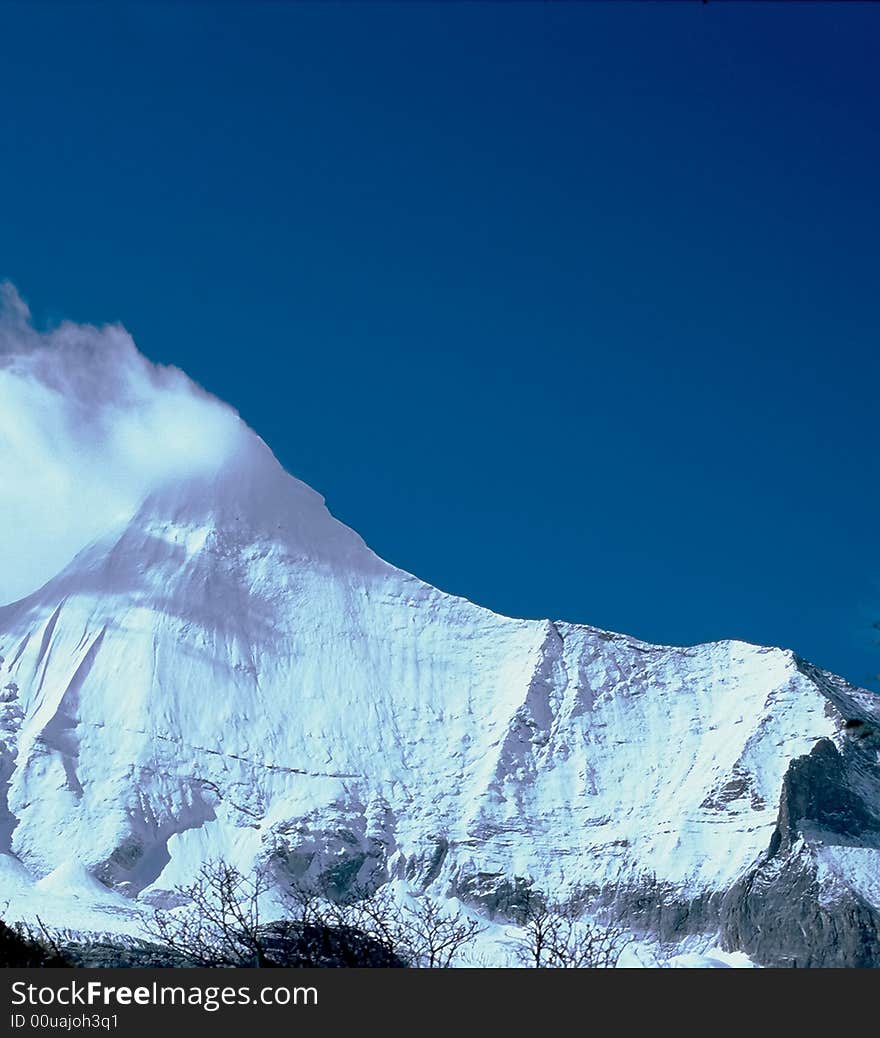 Stormy Snow Mountain