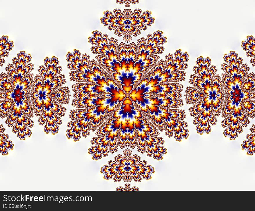 Colorful designed fractal resembling flowers. Colorful designed fractal resembling flowers