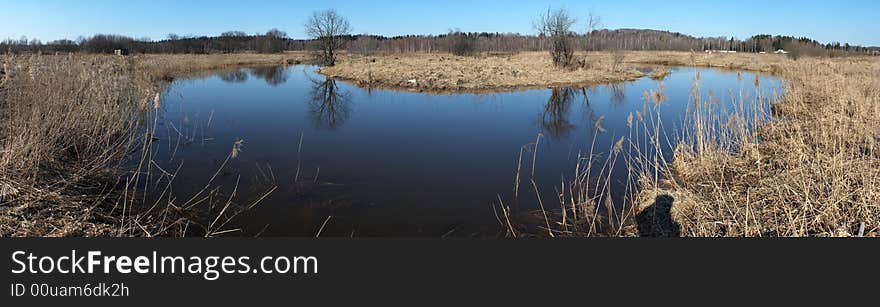 River And The Old Grass