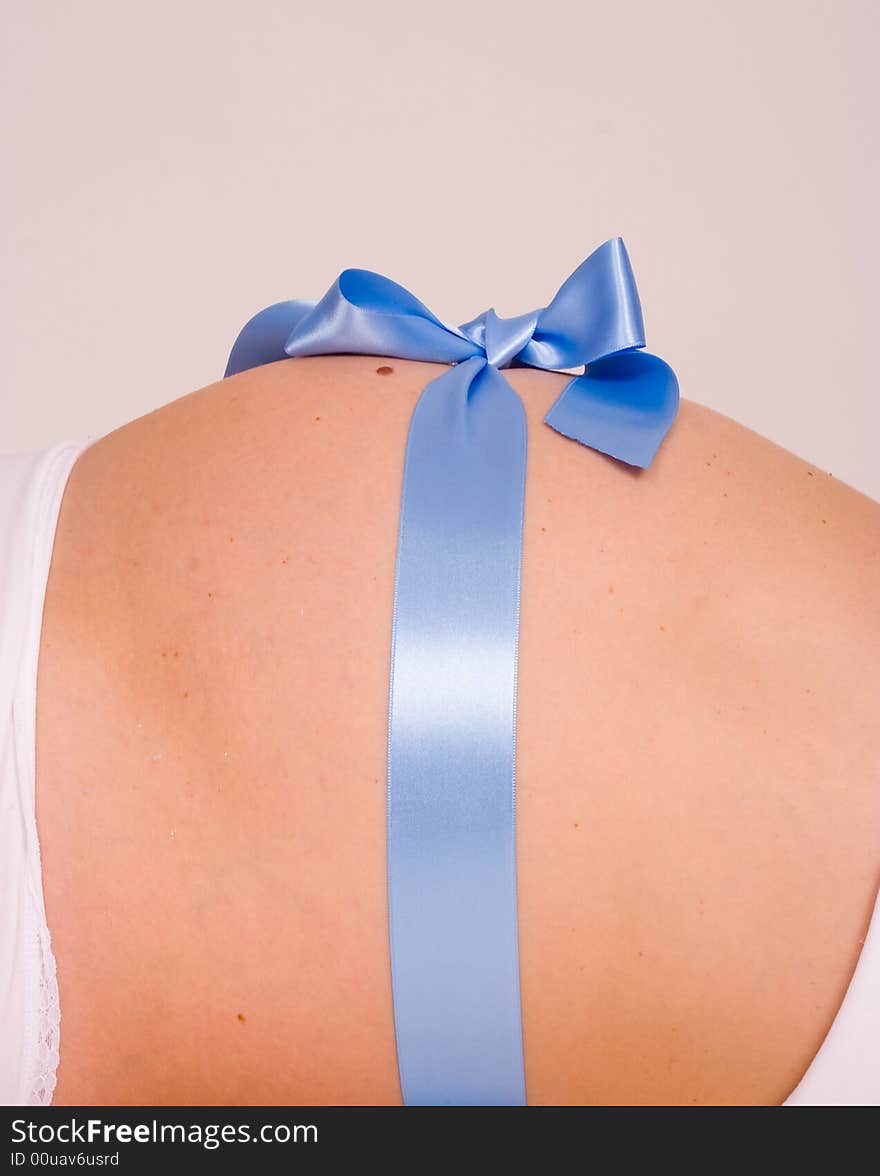 blue pregnant gift