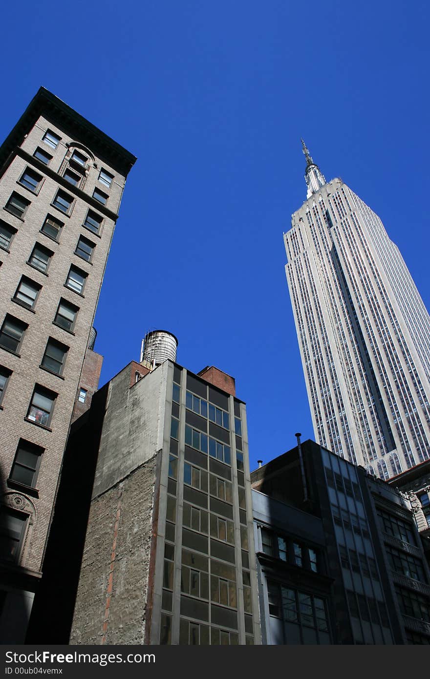 New York architecture including the Empire State Building. New York architecture including the Empire State Building.