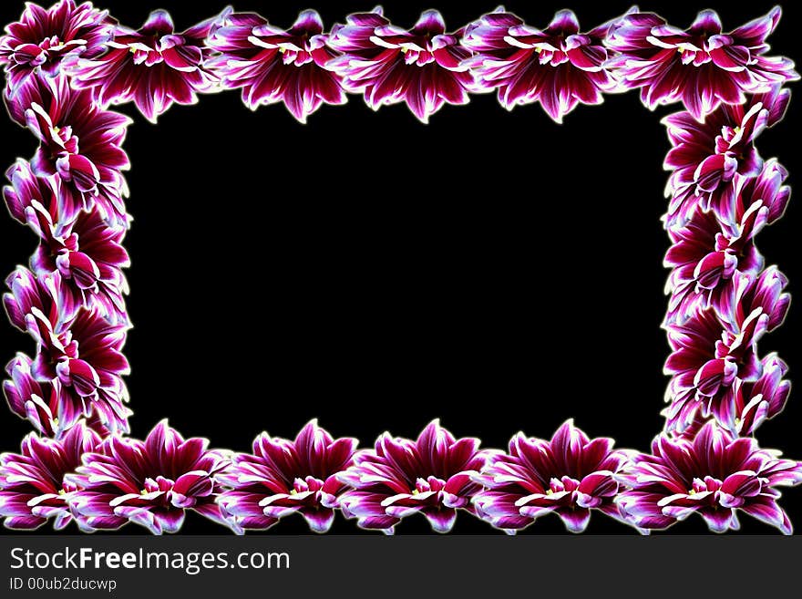 Frame with flowers