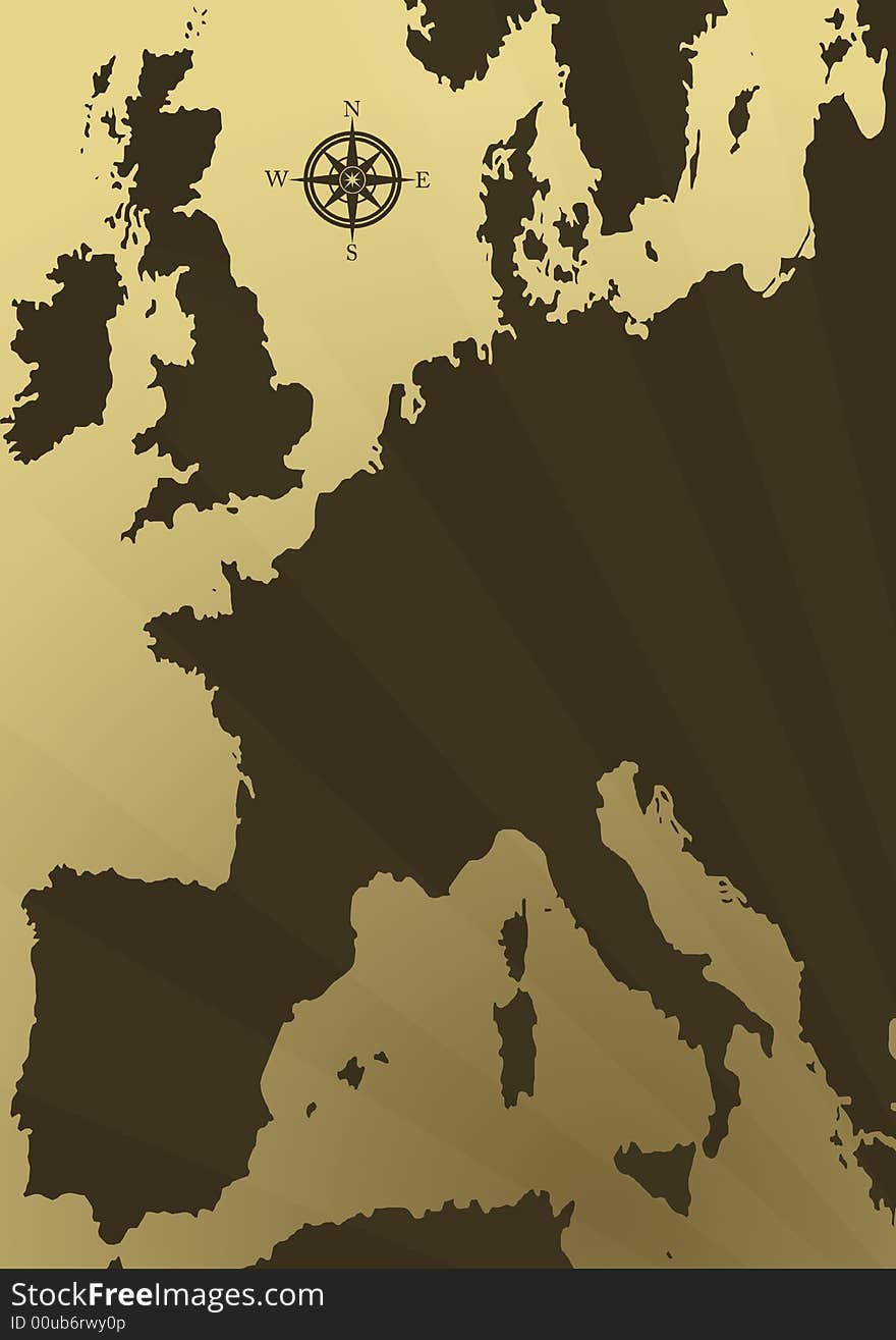 Europe Map Illustration