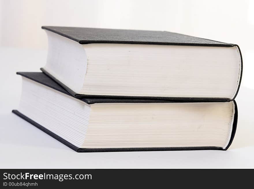 Books isolated on the white background