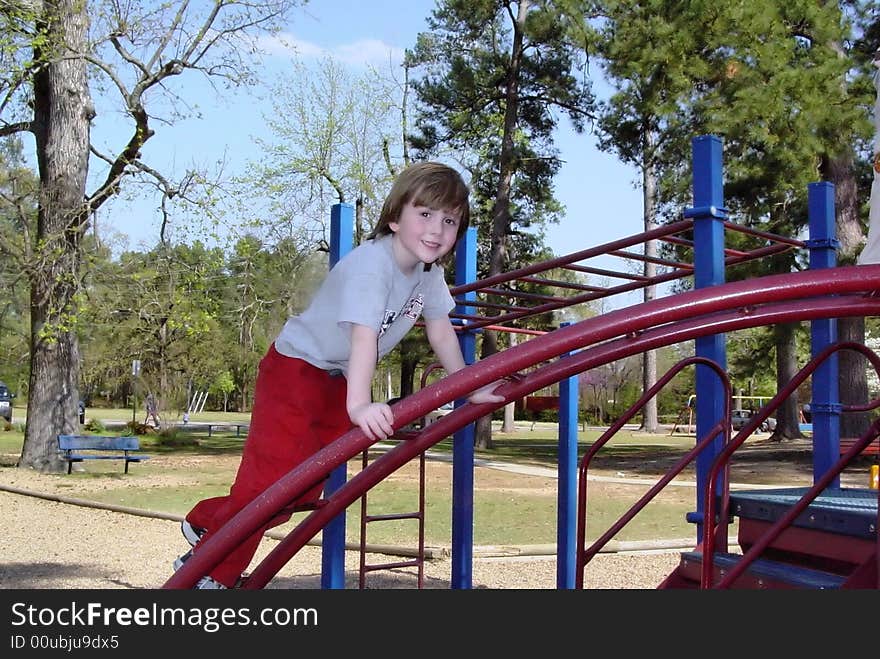 Boy on playground