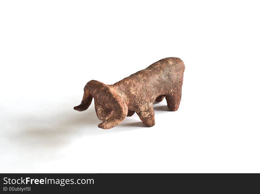 African Terra cotta Cow Traditional handwork