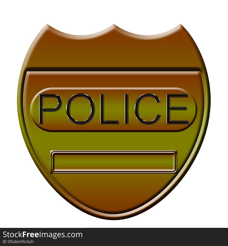 Illustration of the policeman sign. Illustration of the policeman sign