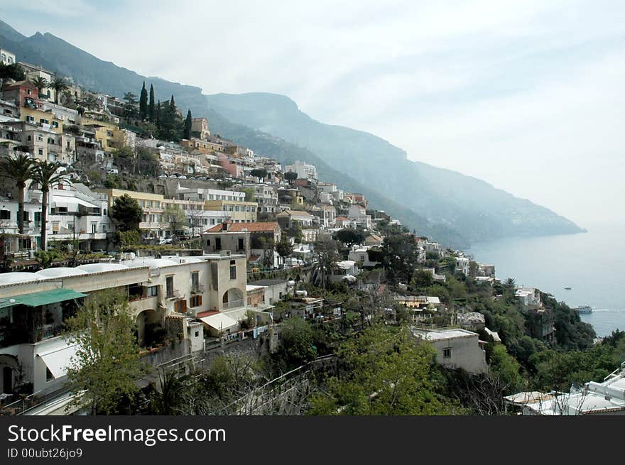 View of Italian Estates in Capri