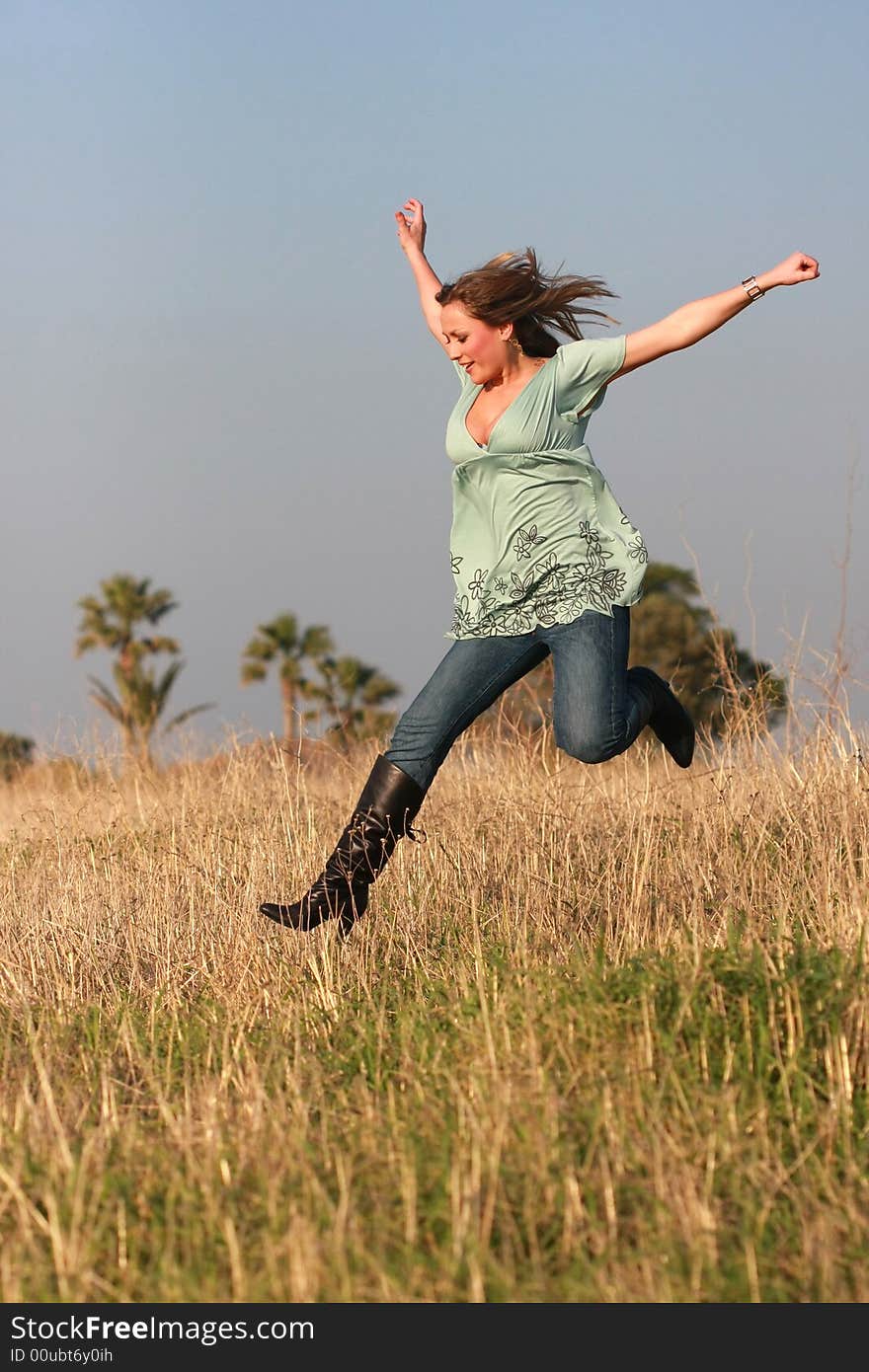 Jumping girl