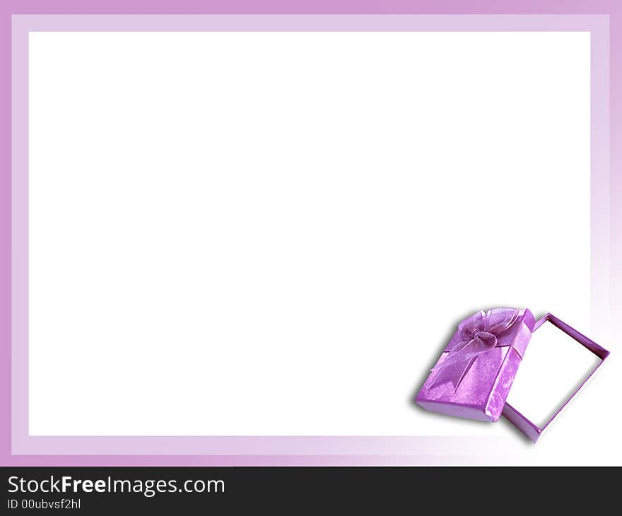 Purple gift box