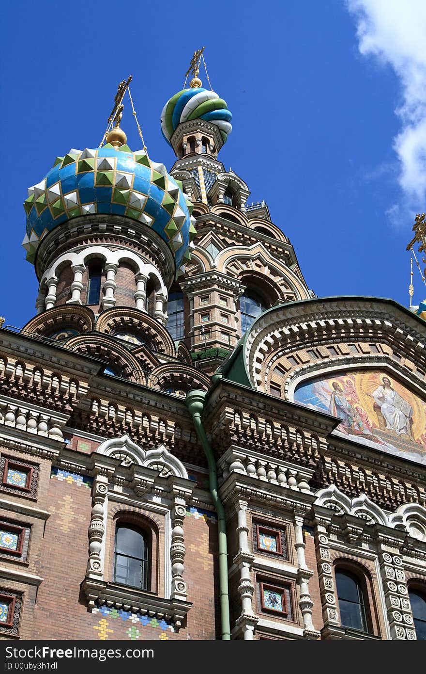 The cathedral in St. Petersburg in summer. The cathedral in St. Petersburg in summer