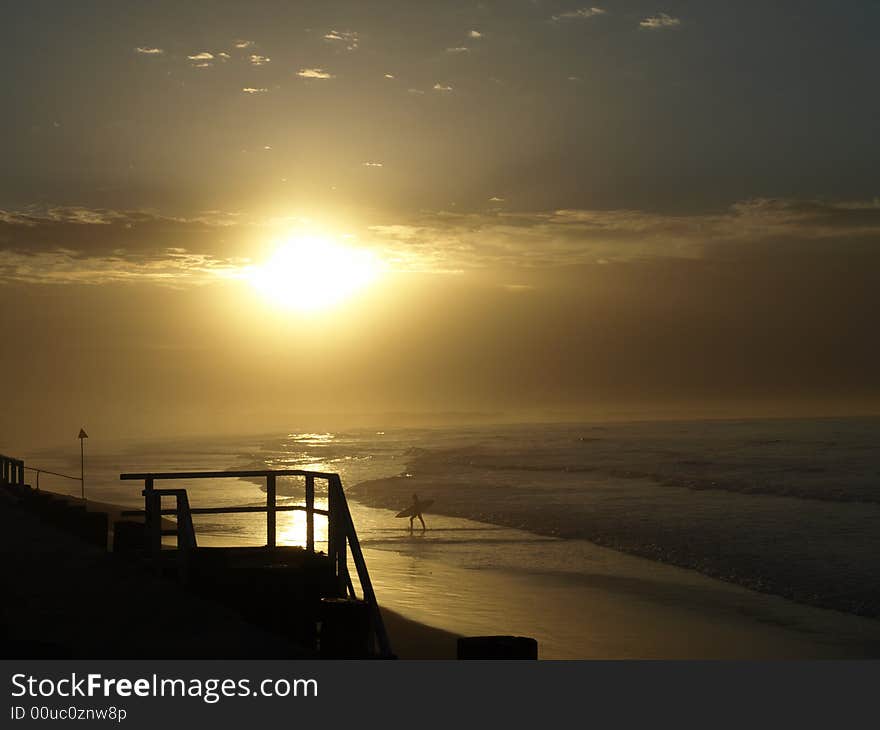 Sunrise at Ocean Grove, Victoria, Australia. Sunrise at Ocean Grove, Victoria, Australia