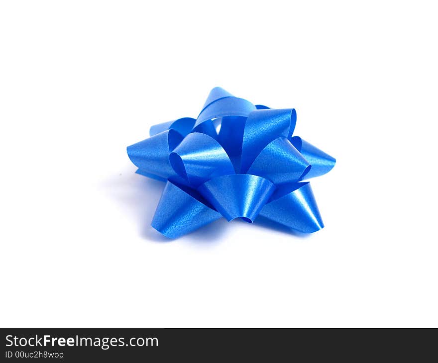 Blue gift Bow