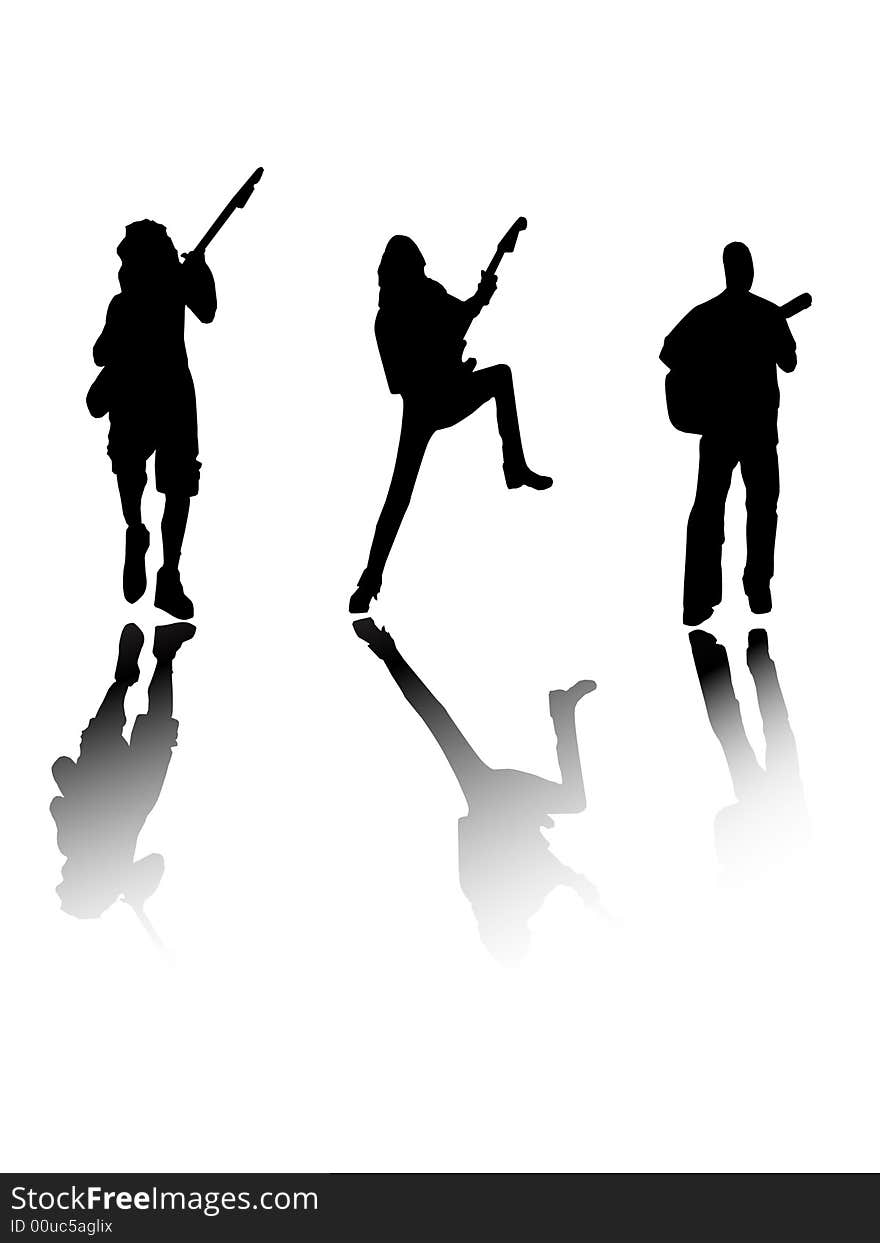 Guitarist Silhouettes