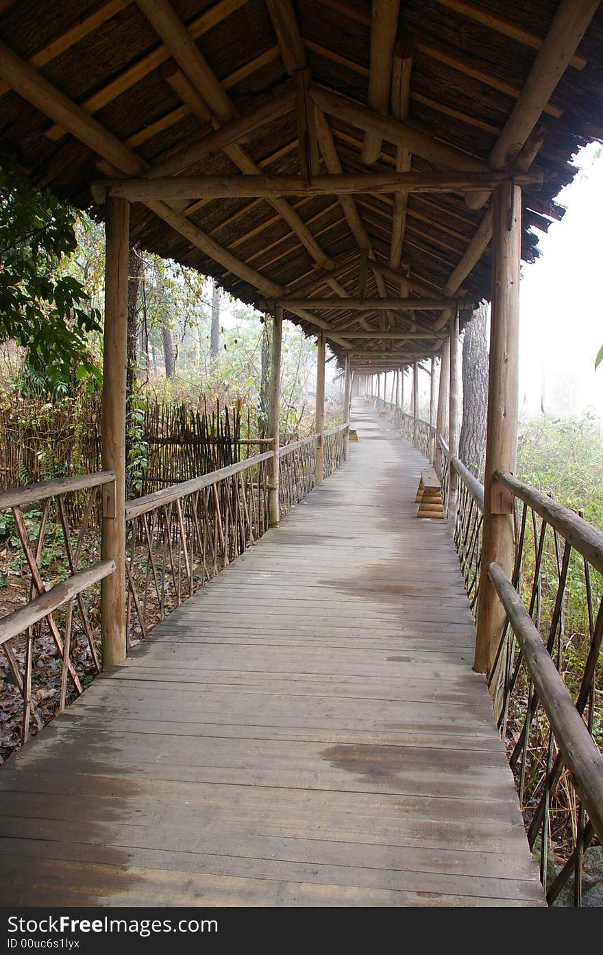 Yao Nationality's aisle,at liannan county Guangxi province China.