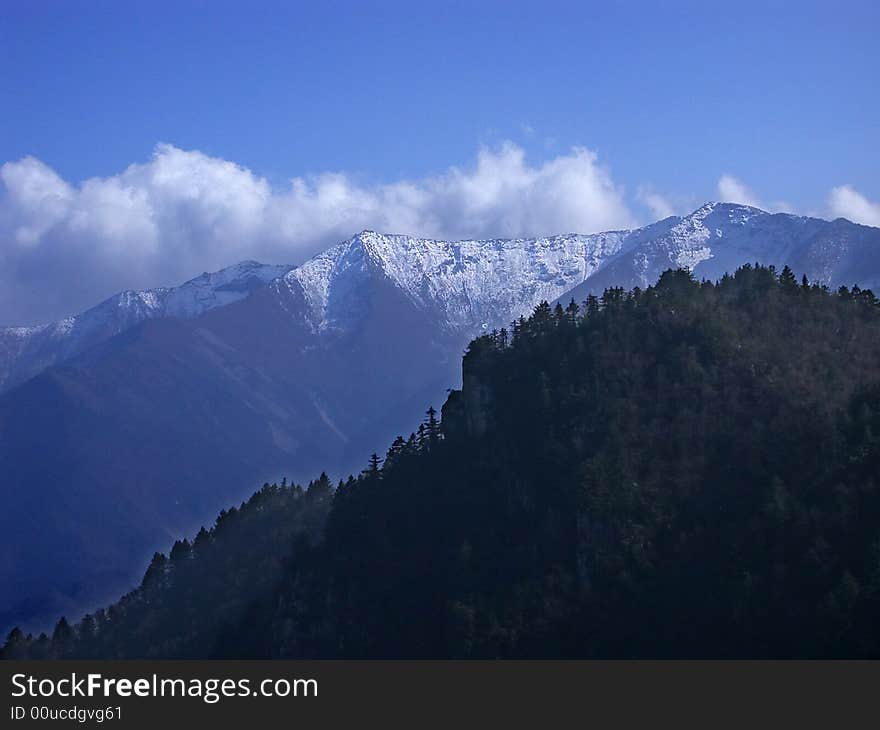 Siguniang mountain ,Sichuan province,China.