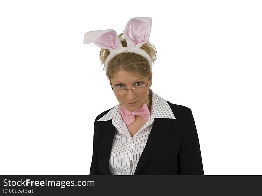 Business Woman as Easter Bunny!