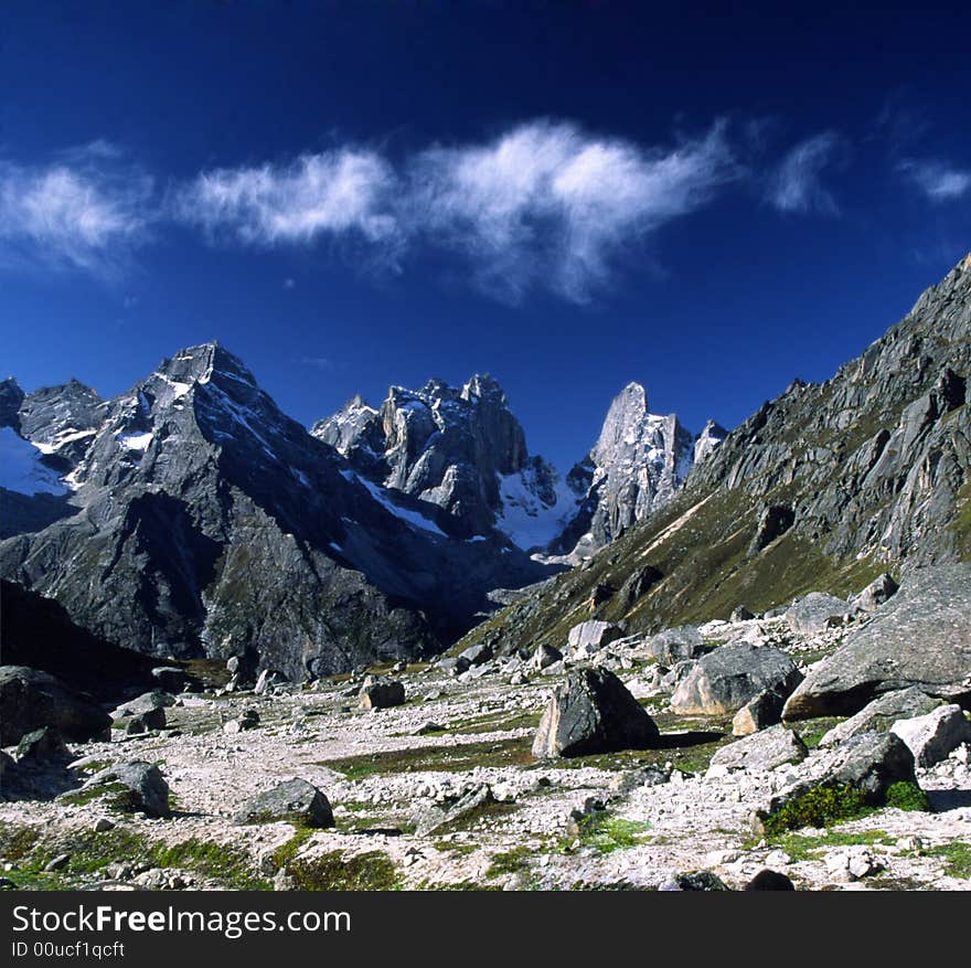 Siguniang mountain ,Sichuan province,China.