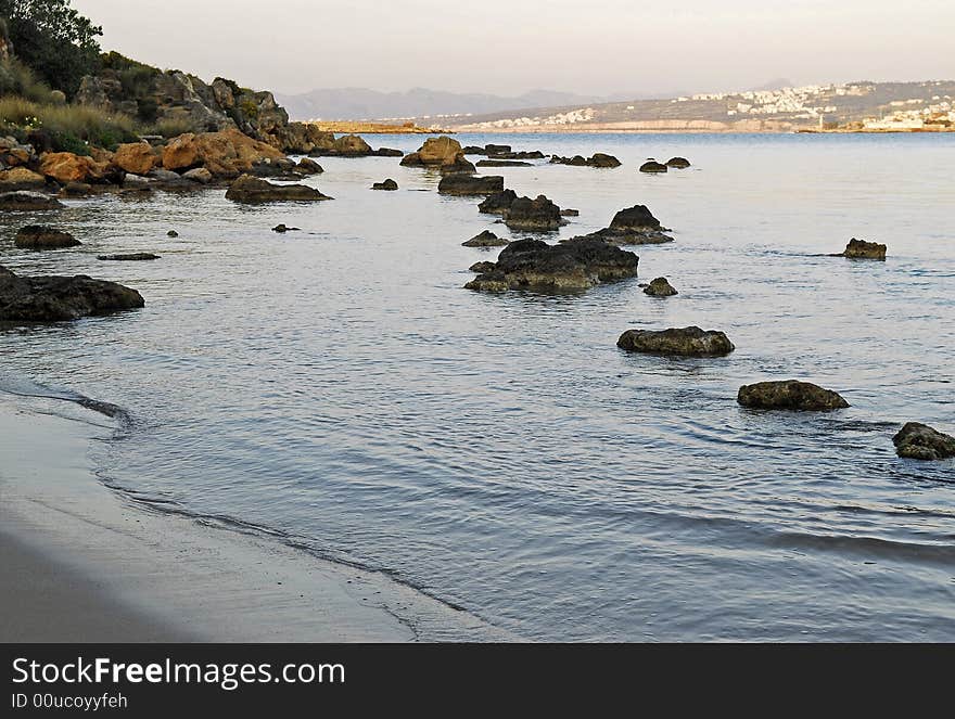 Row of rocks