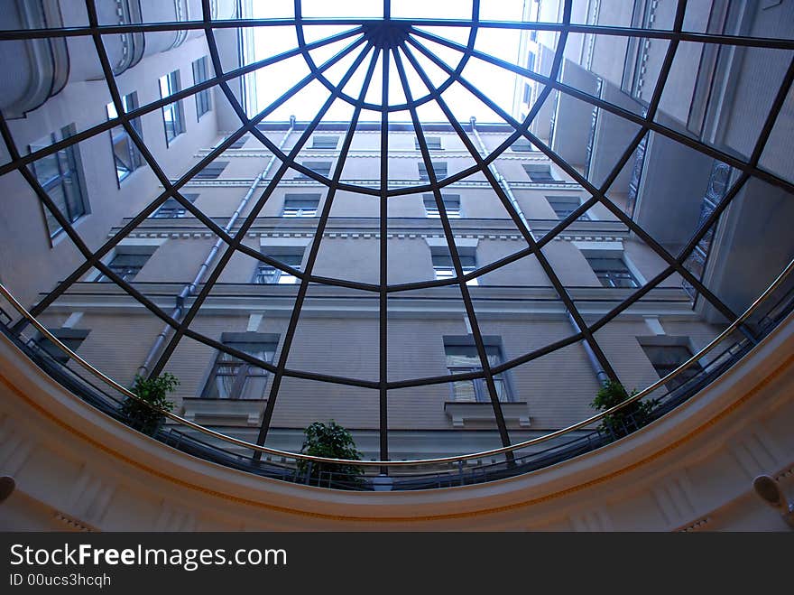 Atrium Of Modern Hotel