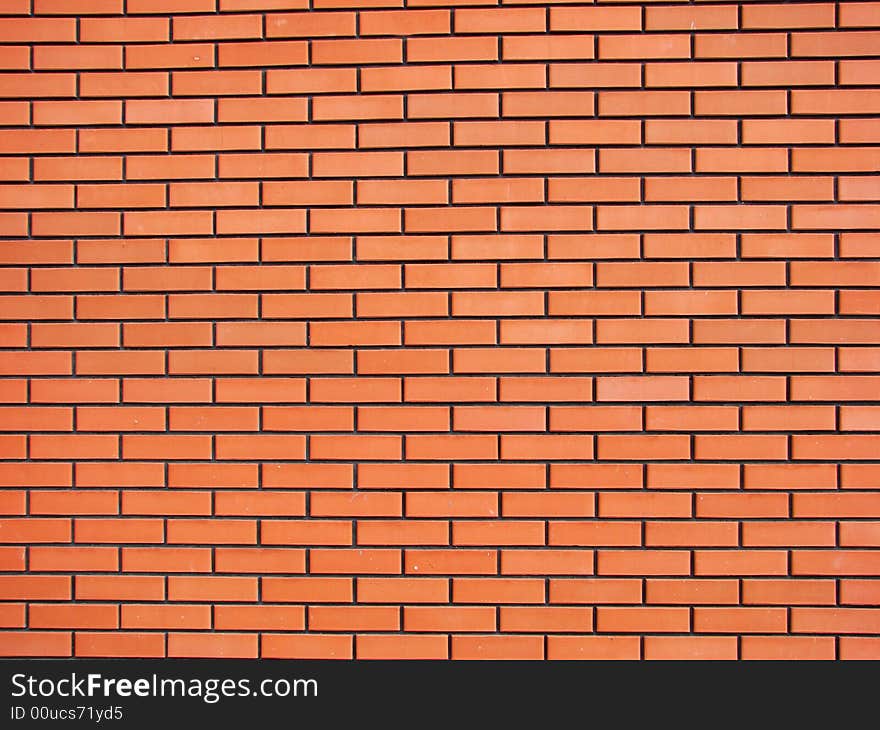 Background of wall from a red brick