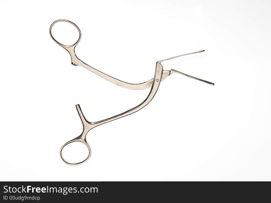 Hemostats isolated on white background. Hemostats isolated on white background