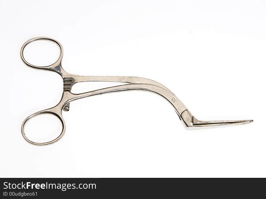 Hemostats isolated on white background. Hemostats isolated on white background