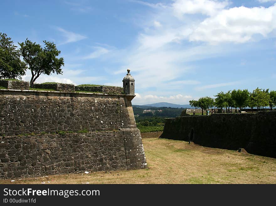 Fortification in the north of Portugal, border with spain