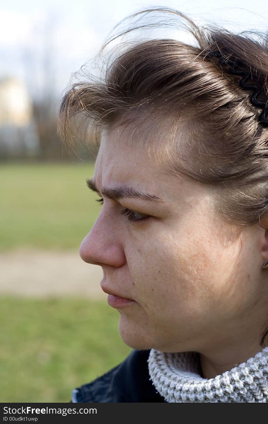 Woman portrait profile