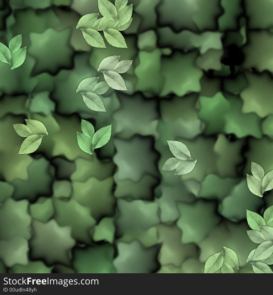 Abstract floral background, computer generated. Abstract floral background, computer generated