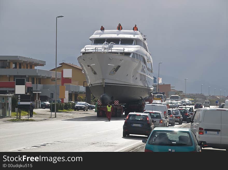 Yacht On The Road