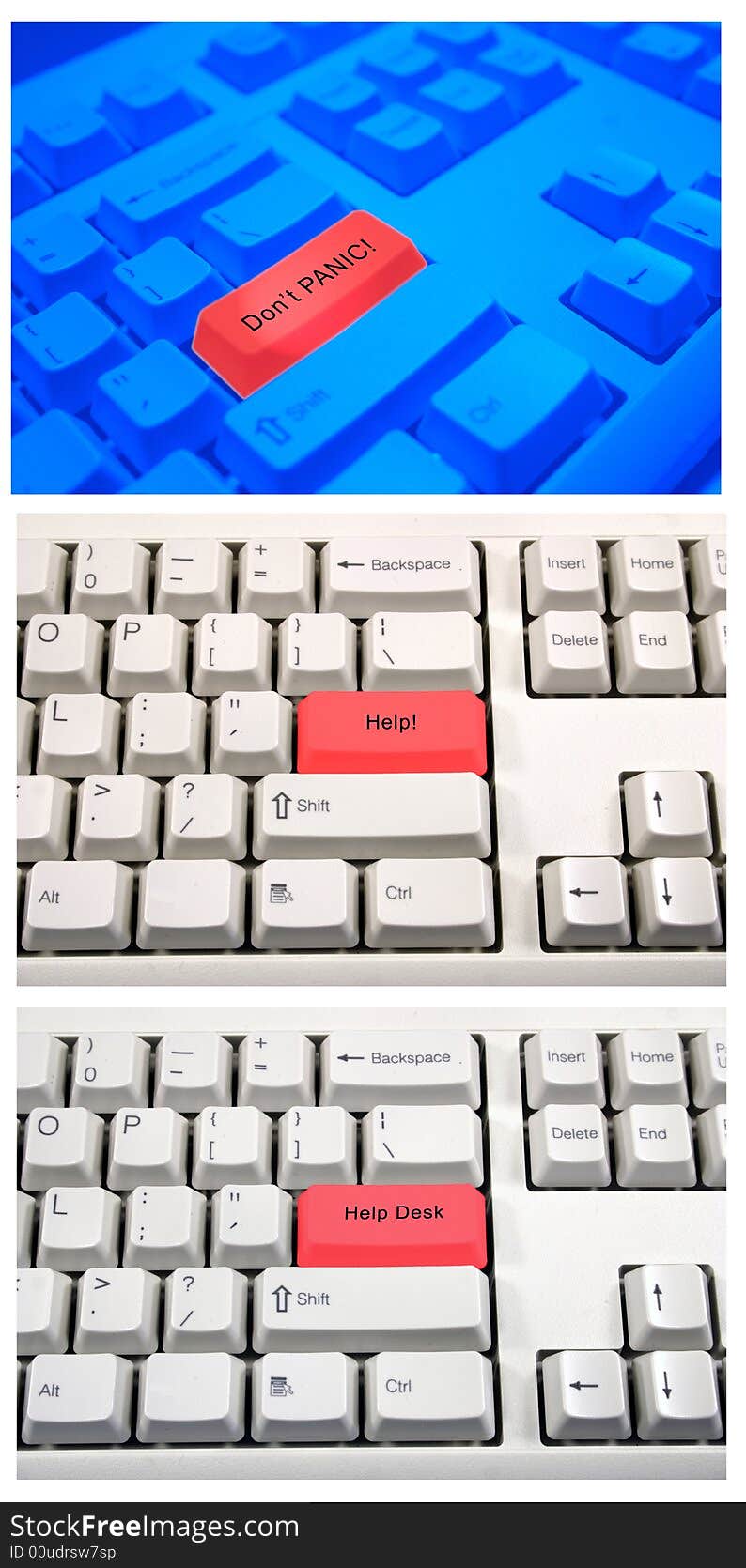 Collage of keyboards