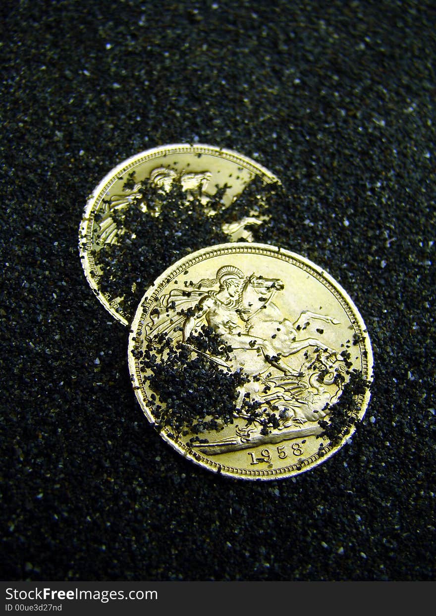 Golden coins