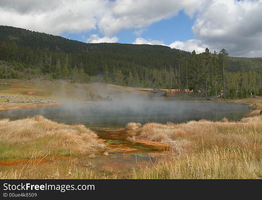 Hot lake in Yellowstone NP