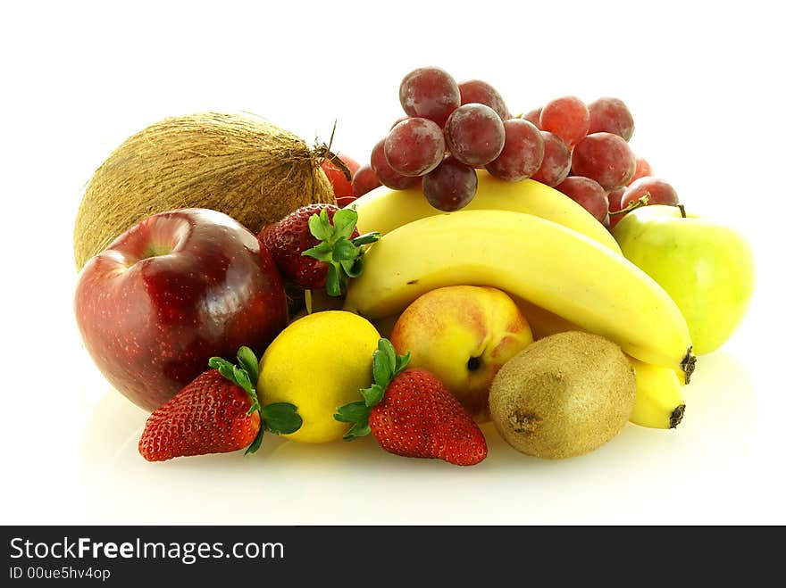 Various Of Fresh Ripe Juicy Fruits