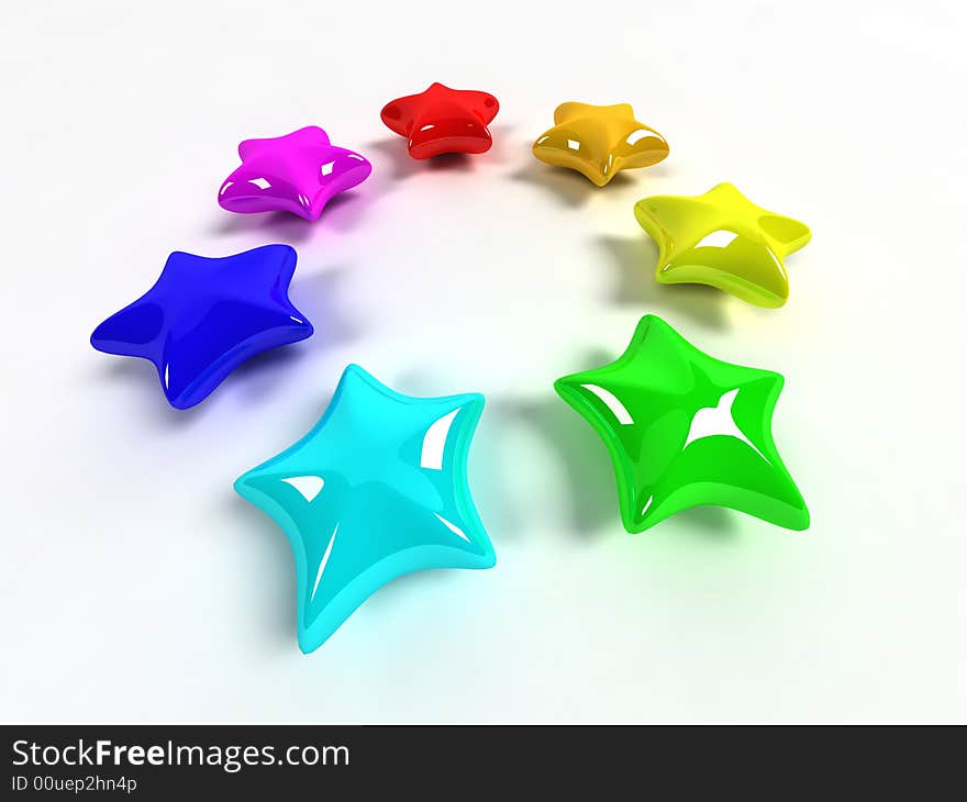 Colored stars